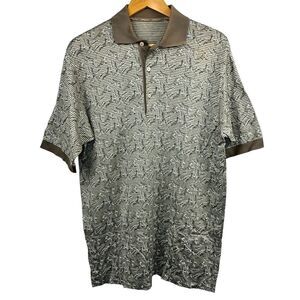 Bobby Jones Olive Brown Golf Polo Shirt Size M Short Sleeve Golfer